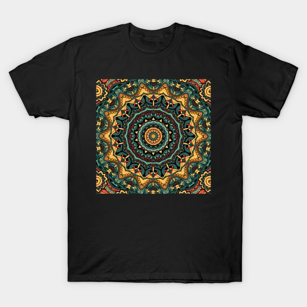 Trippy Mandala T-Shirt by alexrow